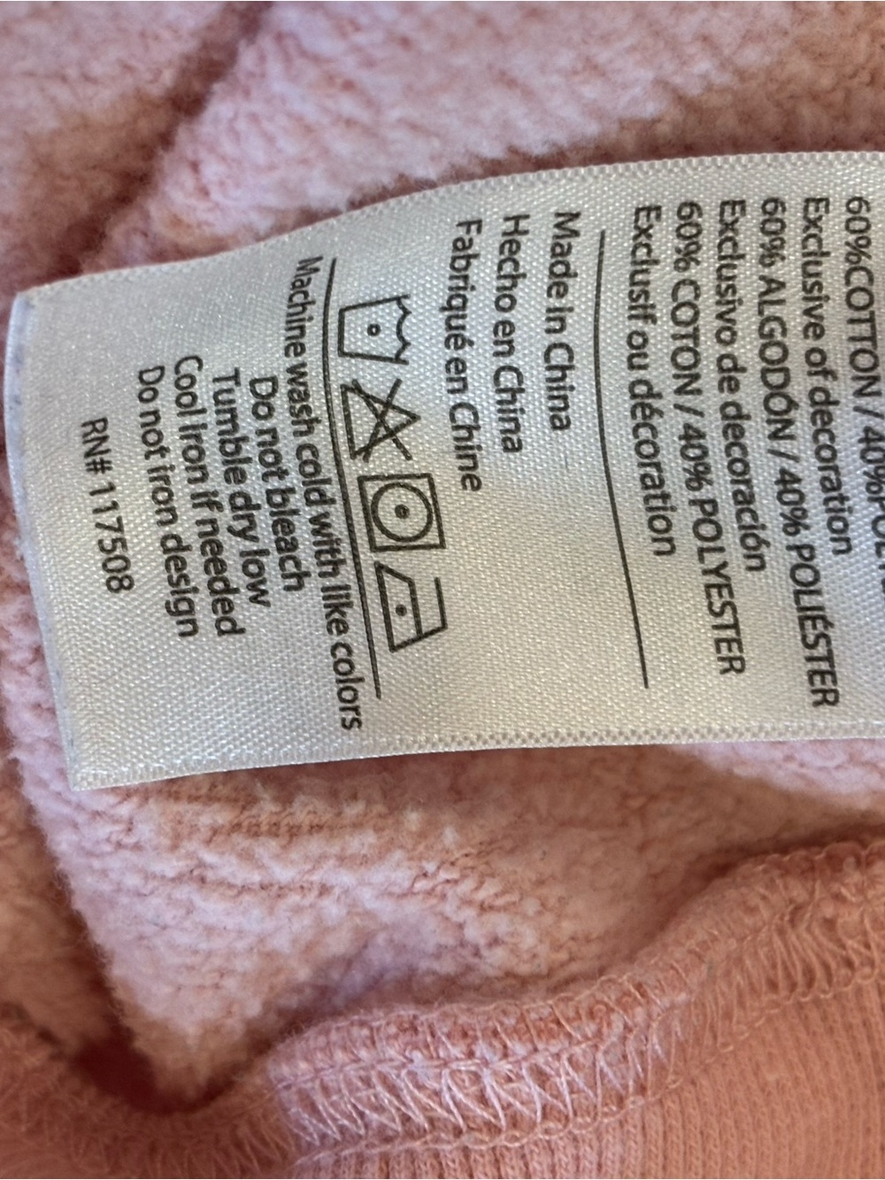 Columbia Nature Awaits Graphic Hoodie Women’s Large Pink Fleece Lined Pullover - Picture 4 of 6